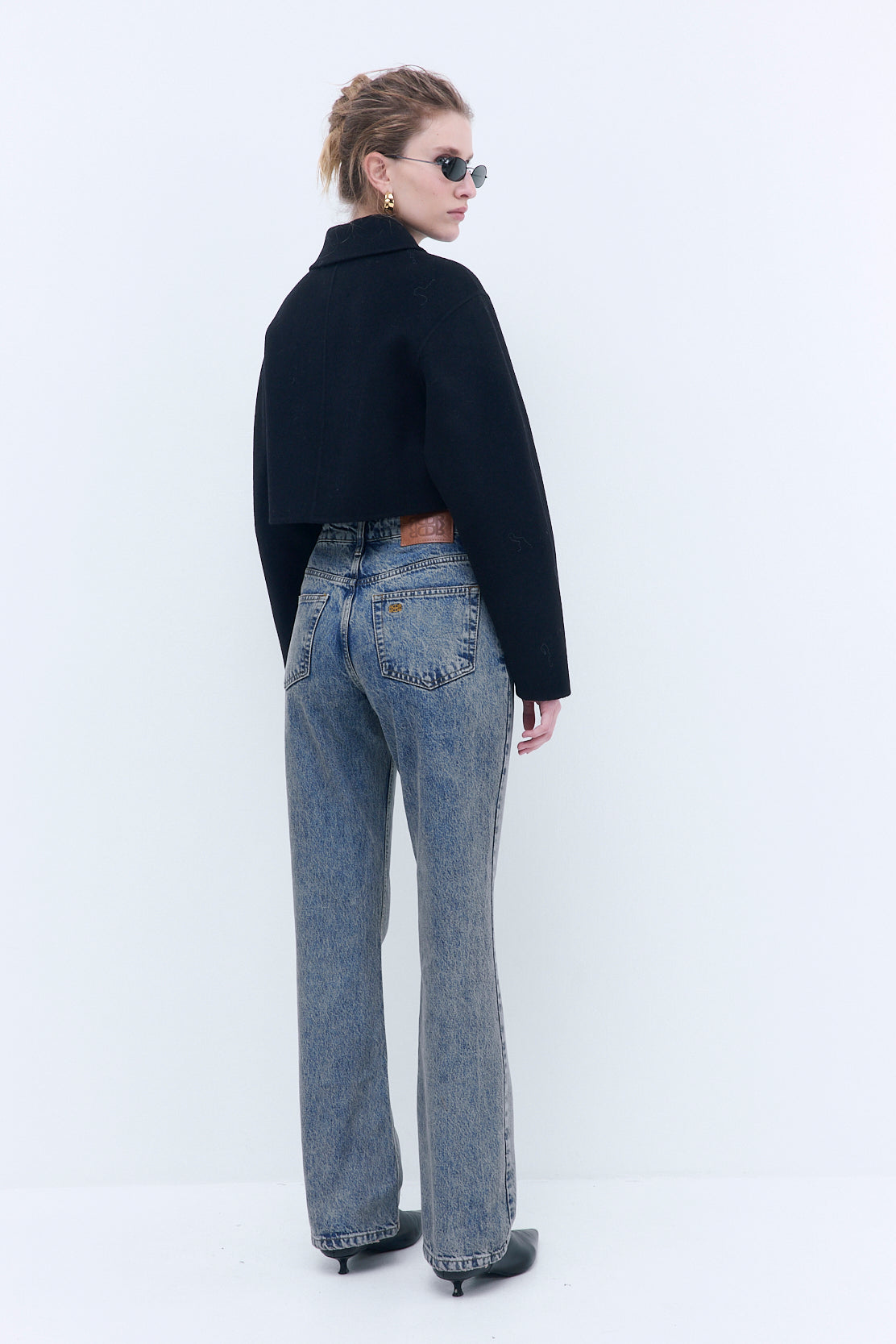 Double Wool Cropped Jacket