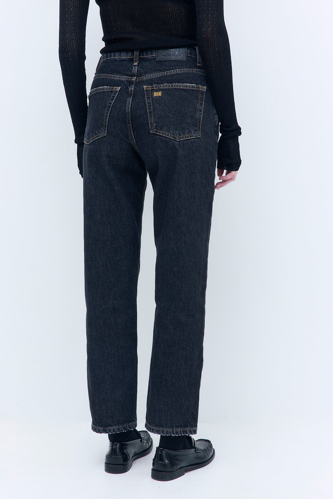 No.5| High Waist Straight Cropped Denim