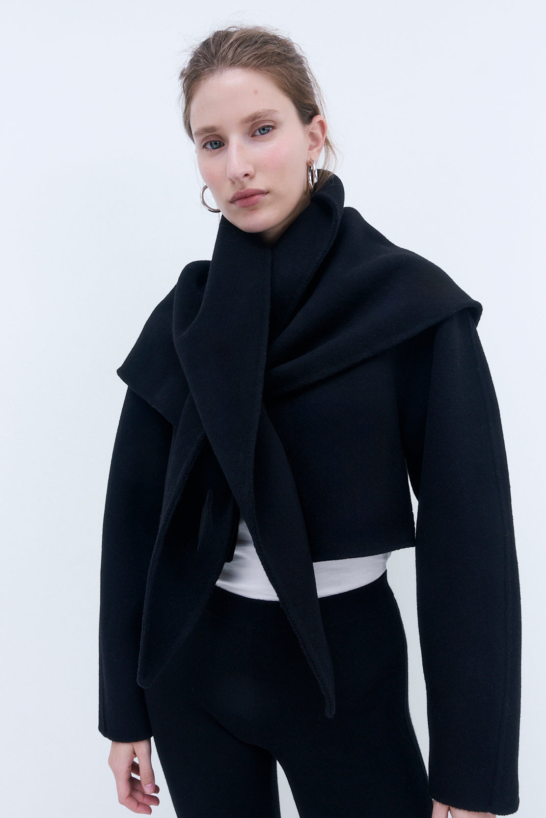 Double Wool Triangle Scarf