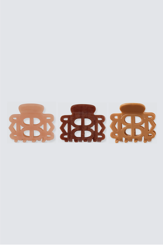 3 Piece Mini Claw Clip Set