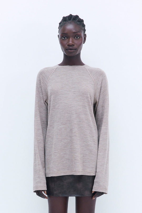 Oversized Wool Long Sleeve