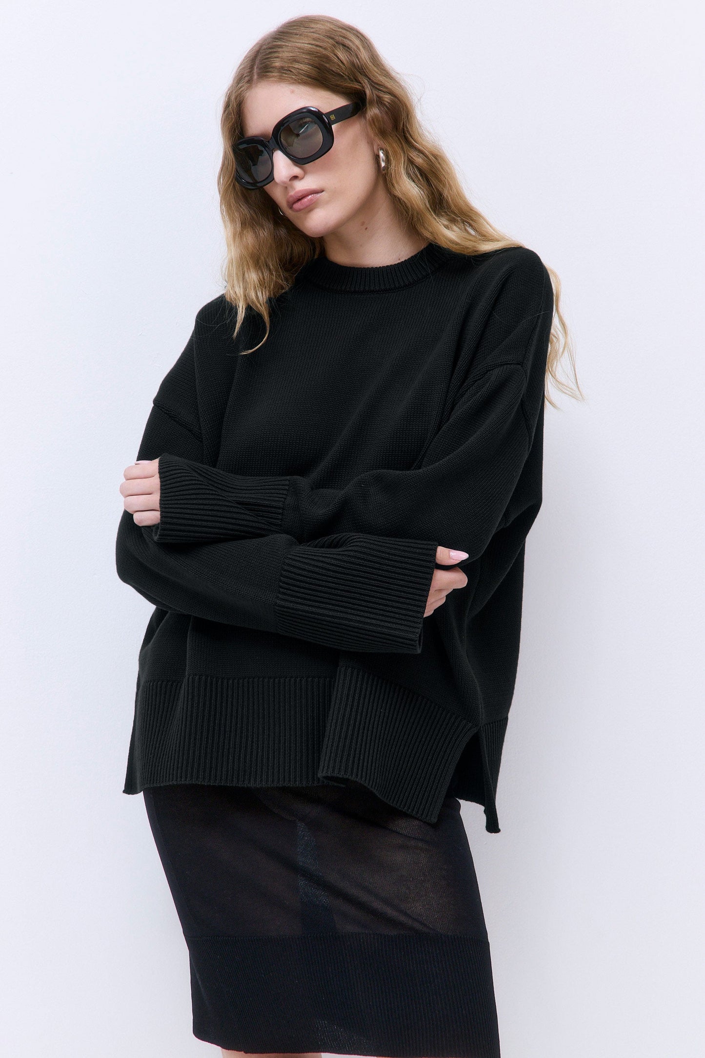 Oversized Crew Neck Jumper