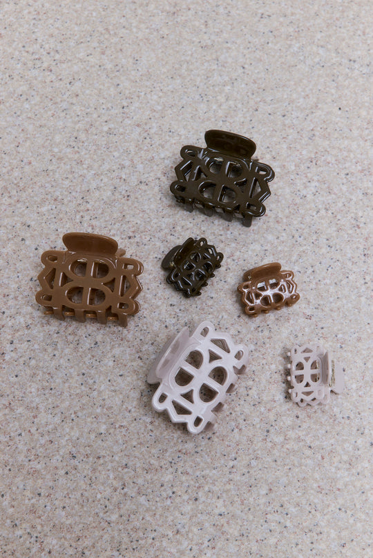 3 Piece Mini Claw Clip Set