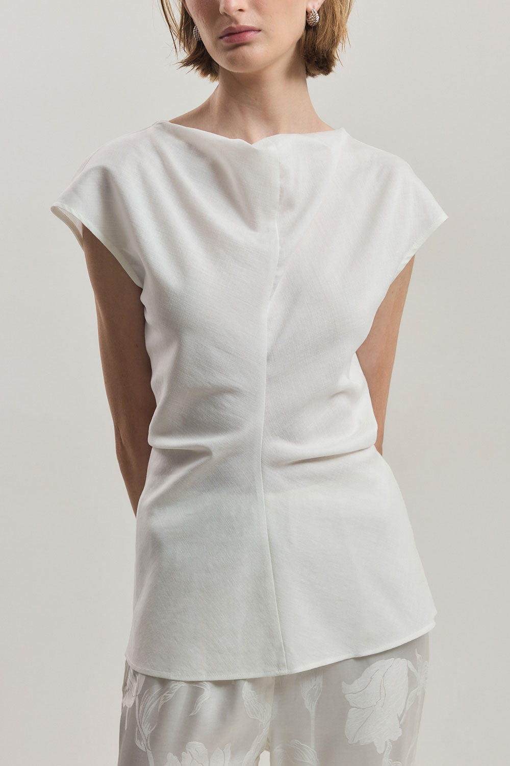 Fitted Boatneck Top