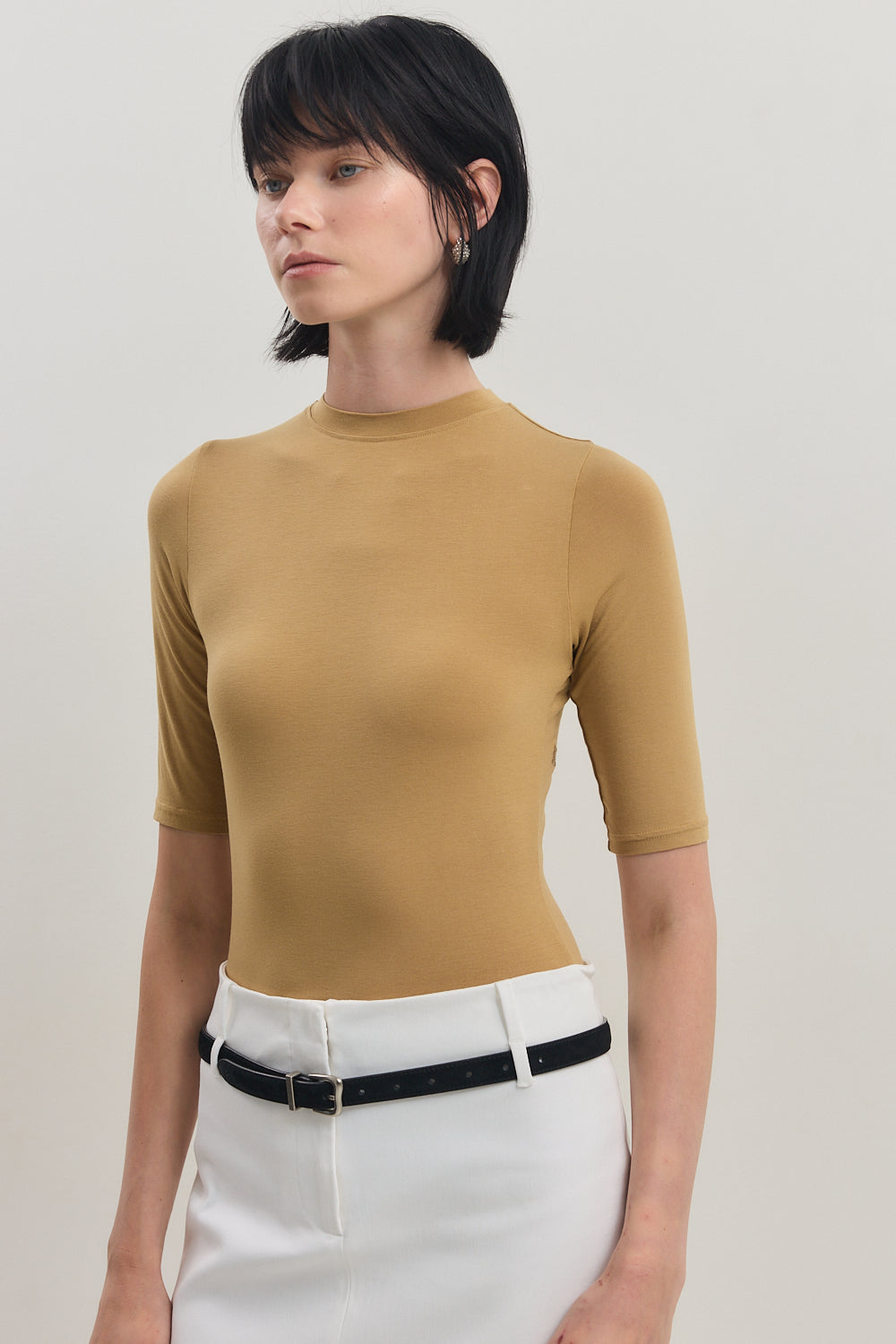 Mid Sleeve Modal Top