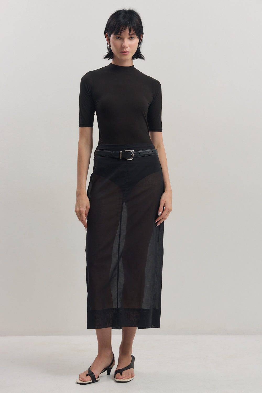 Mid Sleeve Modal Top