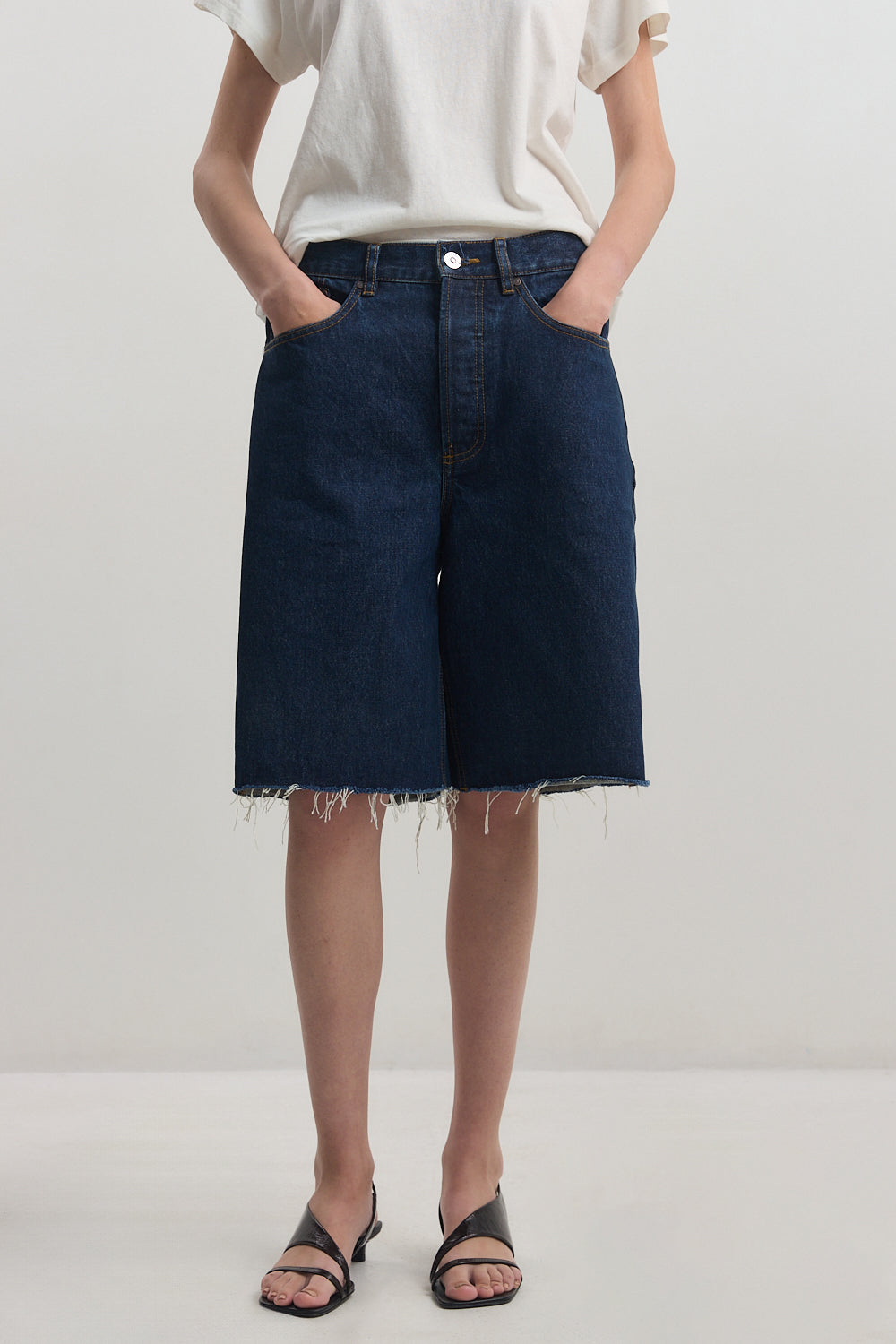 Baggy Denim Bermuda
