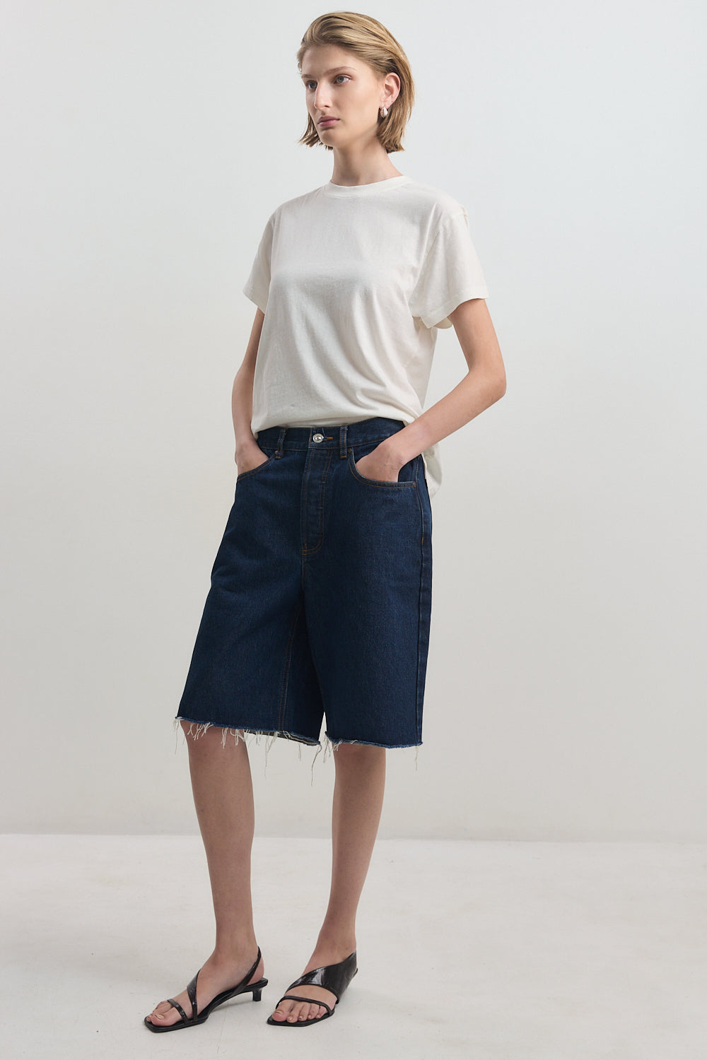 Baggy Denim Bermuda