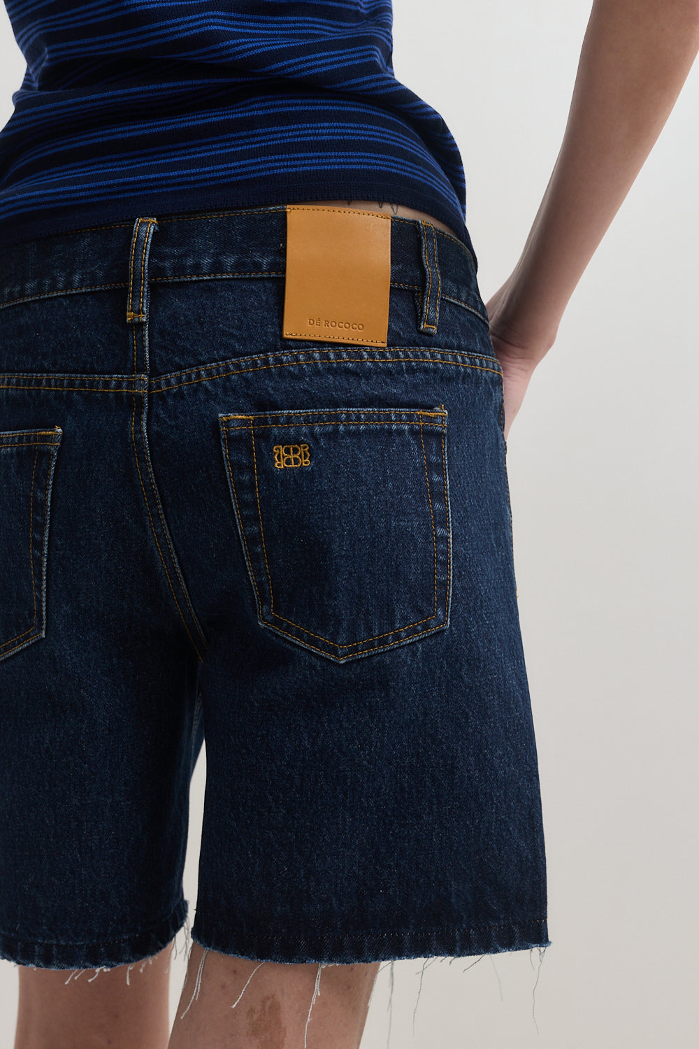 Low Rise Denim Shorts