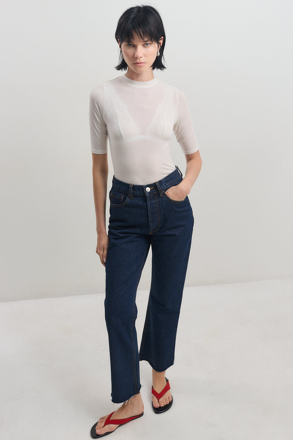 No.22| High Waist Cropped Kick Flare