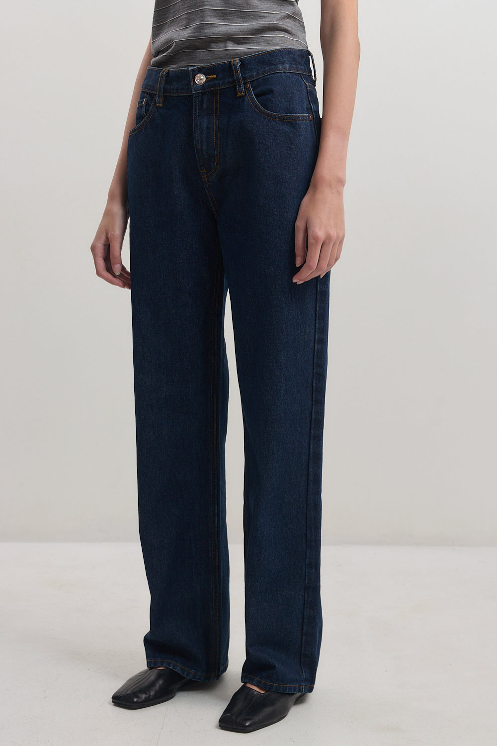 No.11| Mid Rise Full Length Baggy Denim