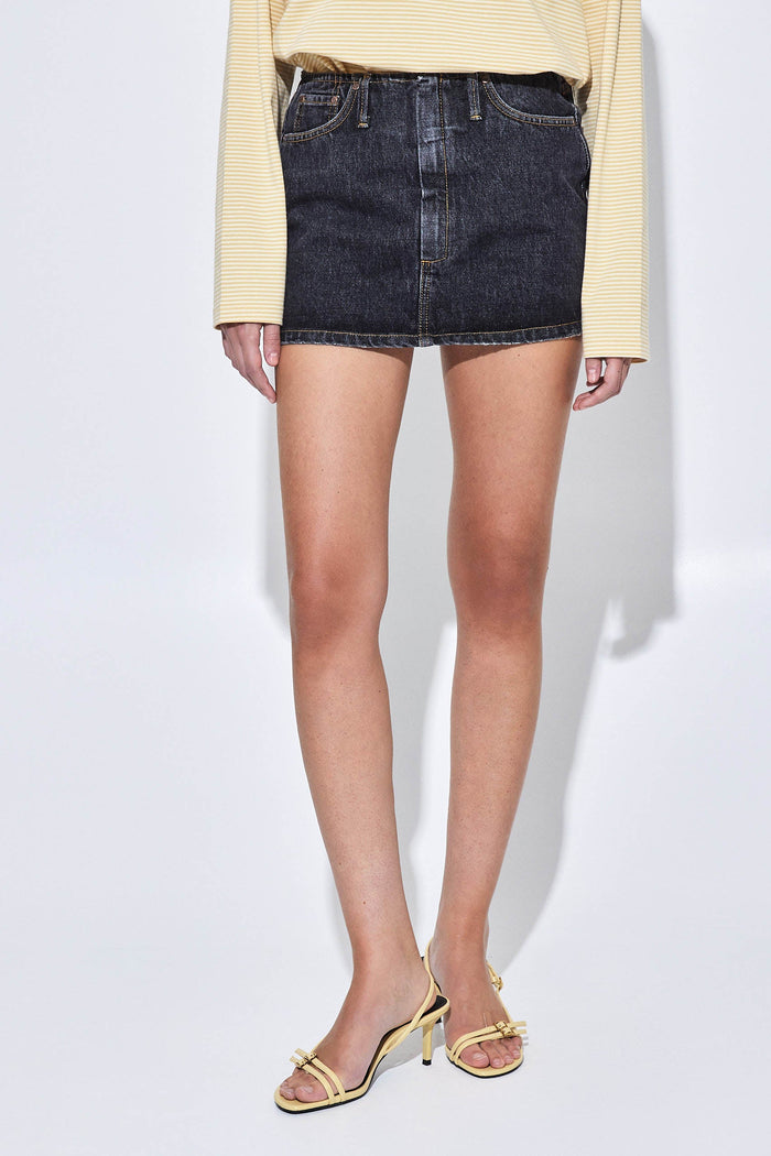 Denim Micro Mini Skirt