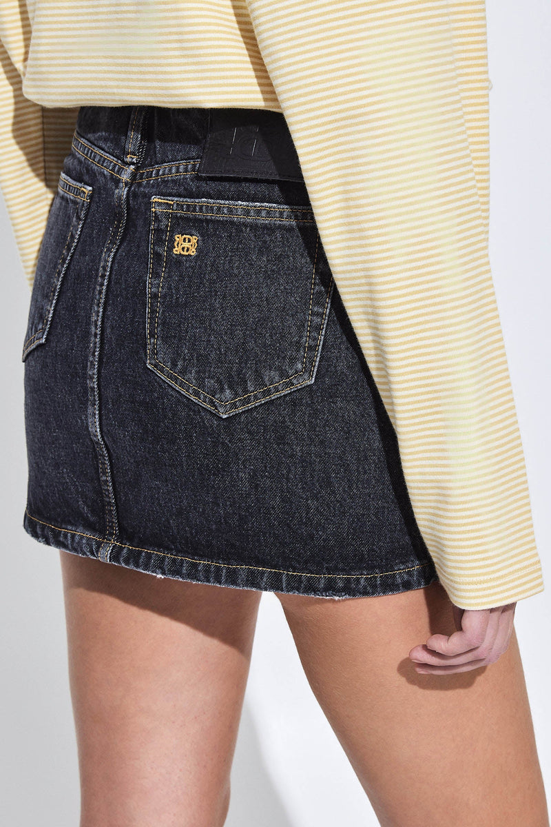 Denim Micro Mini Skirt