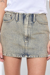 Denim Micro Mini Skirt