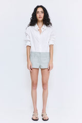 Striped Drill Shorts