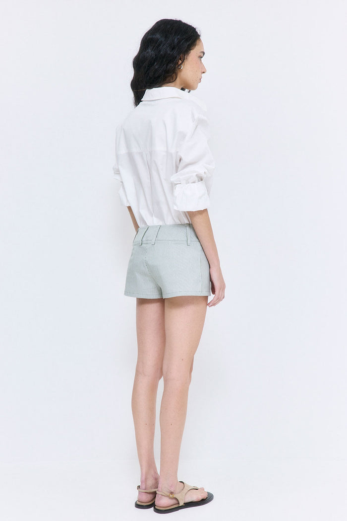 Striped Drill Shorts