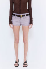 Striped Drill Shorts