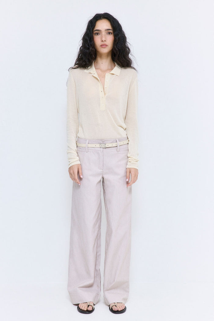 Striped Drill Pants