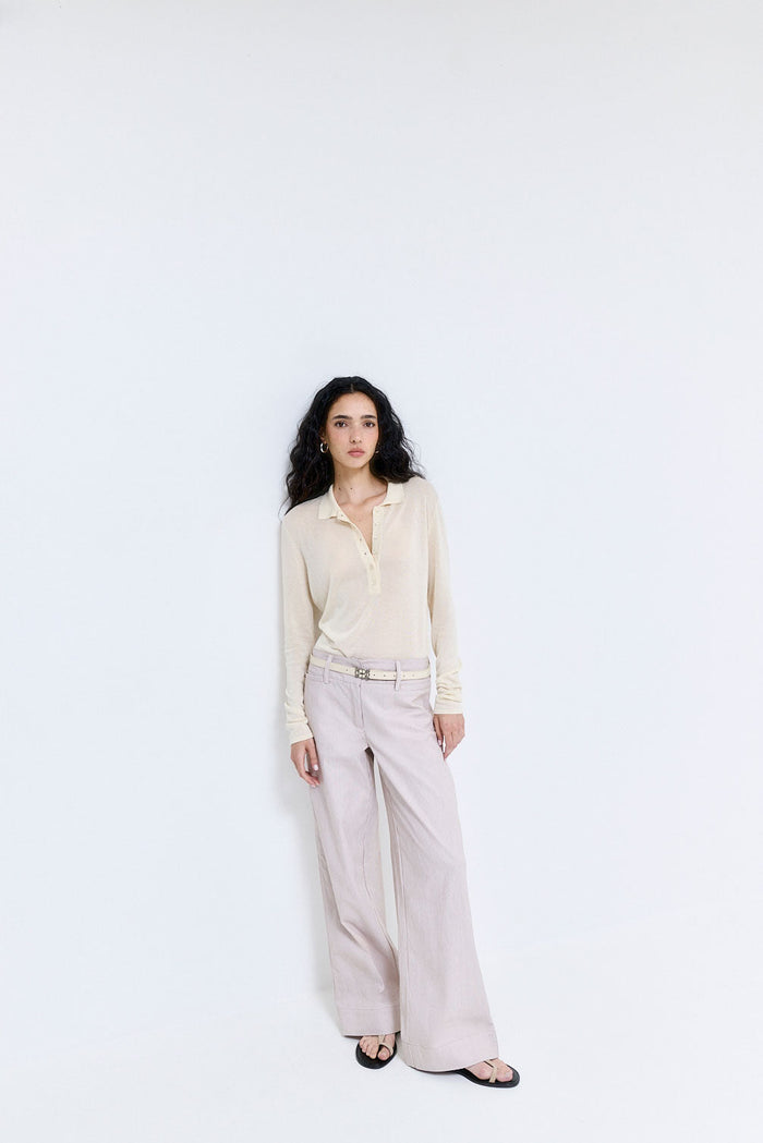 Striped Drill Pants