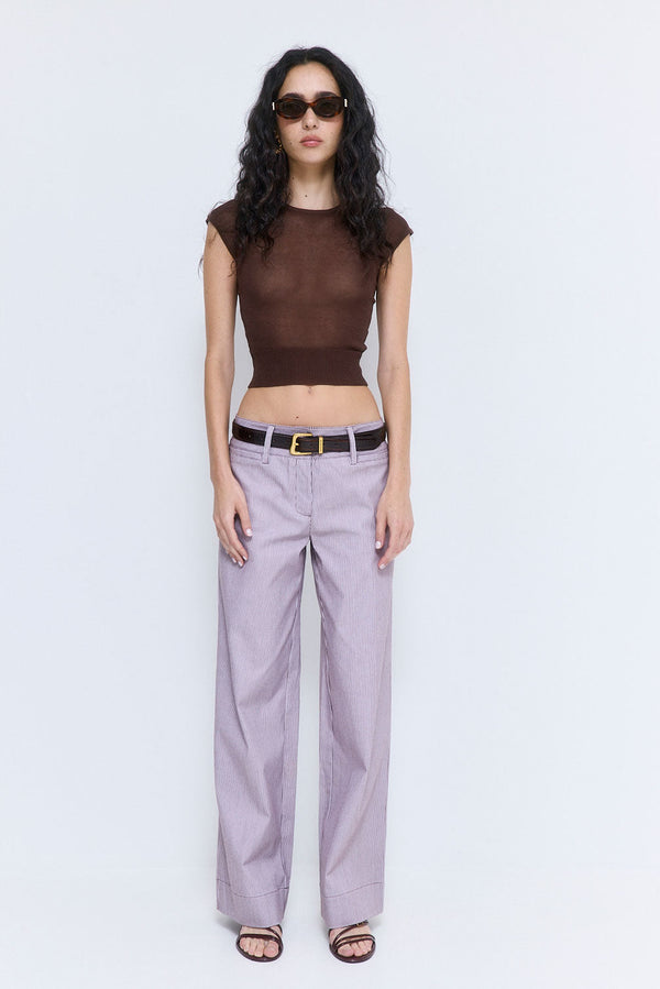 Striped Drill Pants
