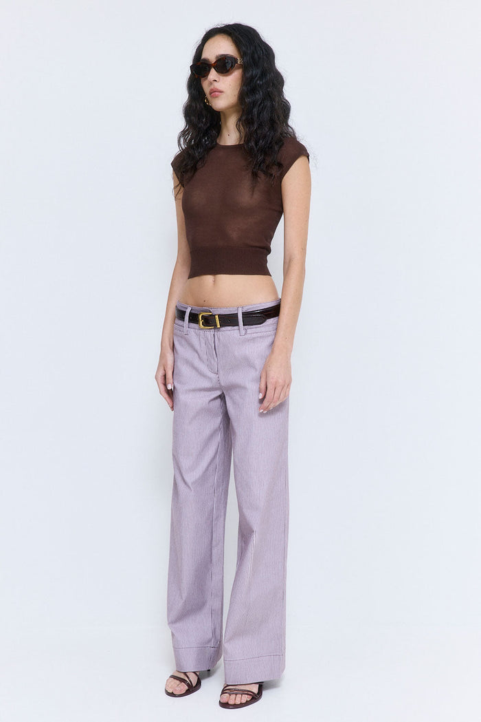 Striped Drill Pants
