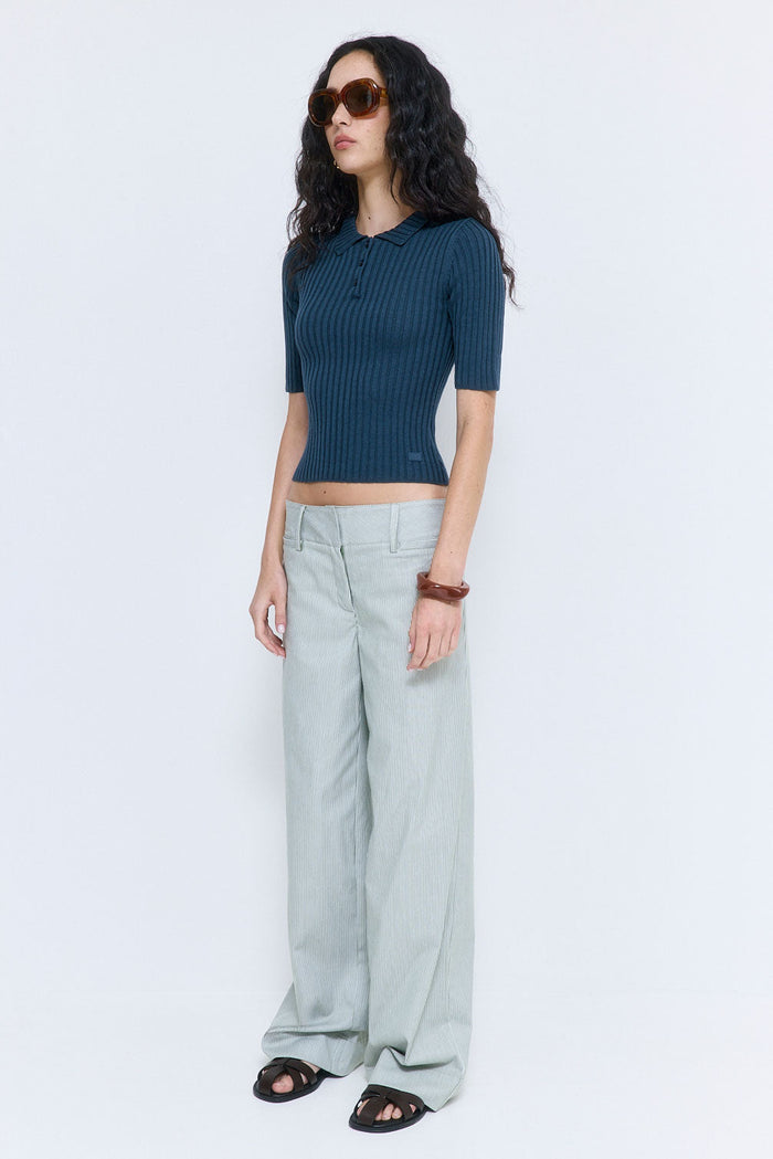 Striped Drill Pants