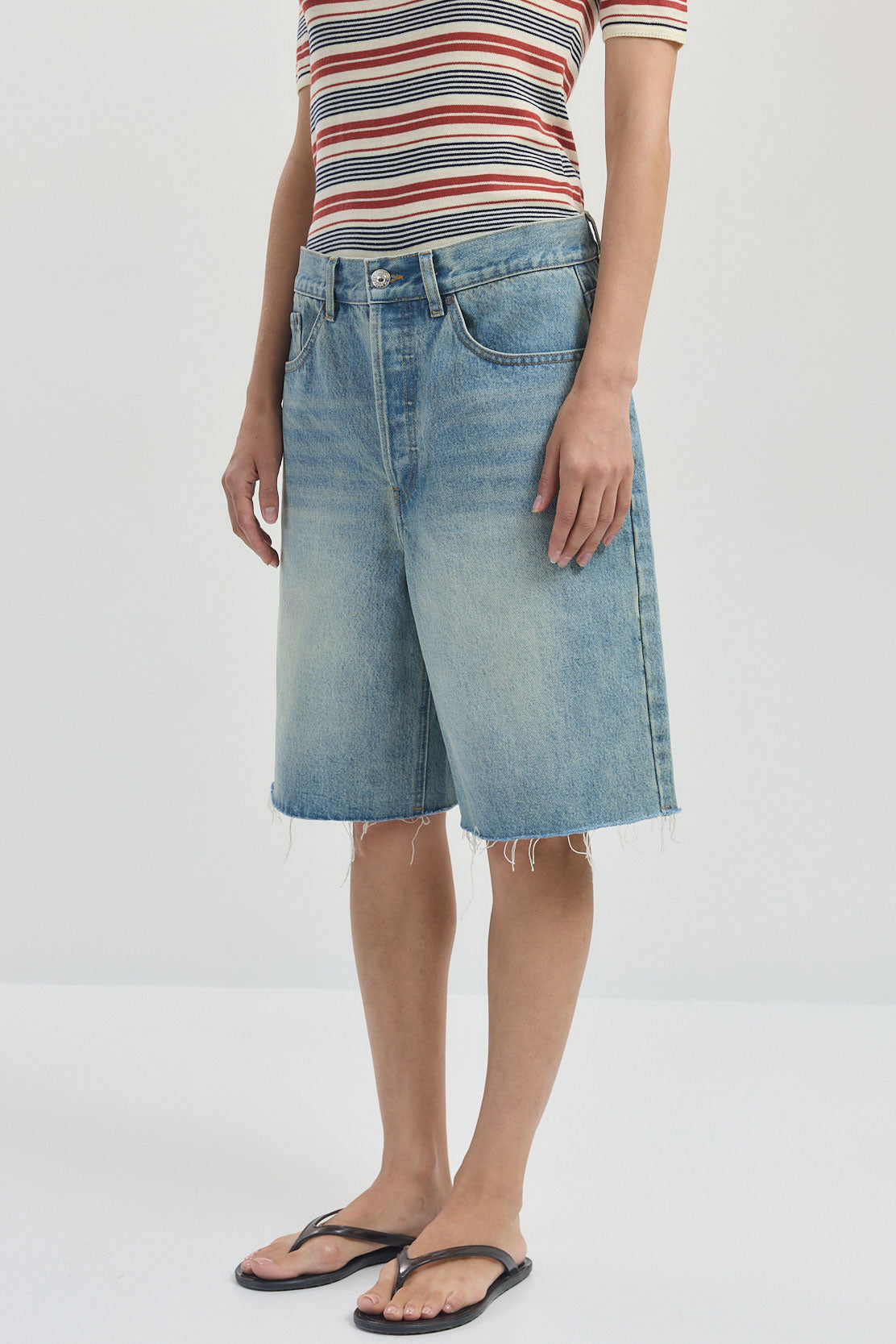 Baggy Denim Bermuda