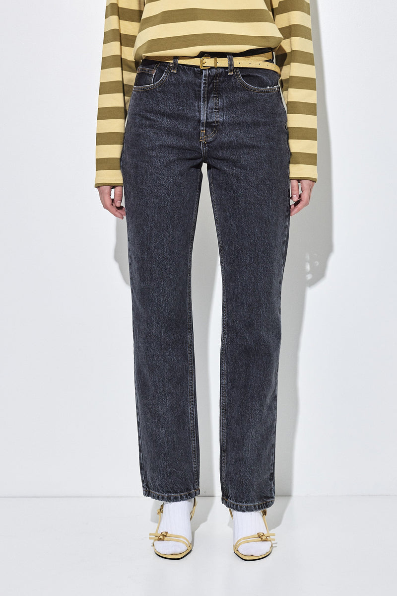 No.6| High Waisted Straight Full Length Denim