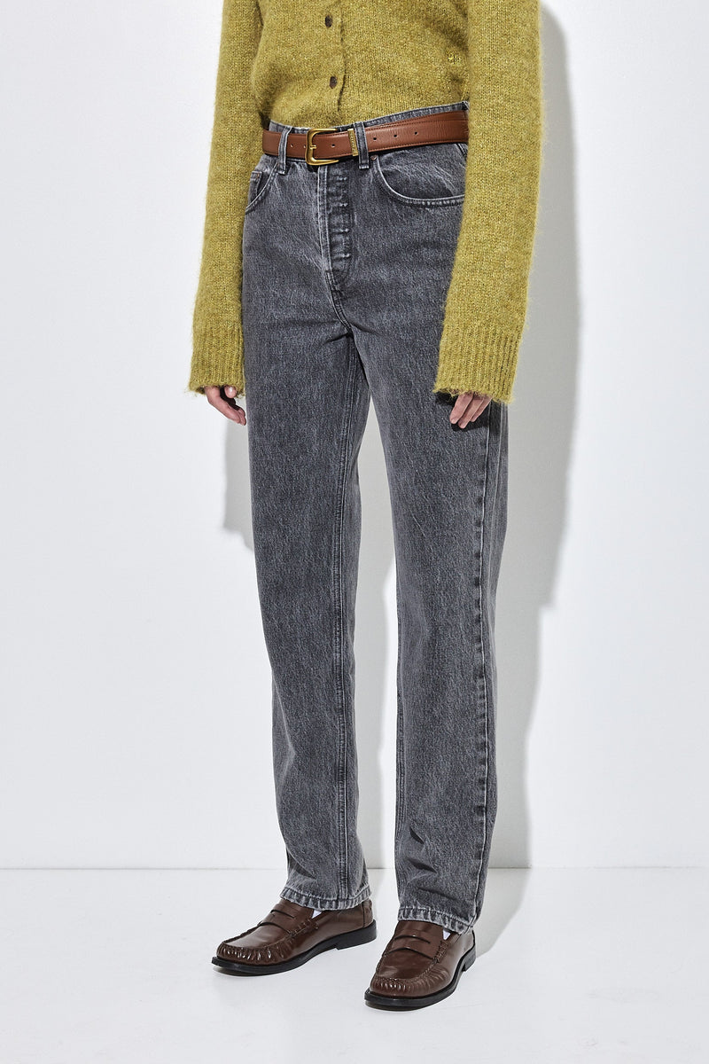 No.6| High Waisted Straight Full Length Denim