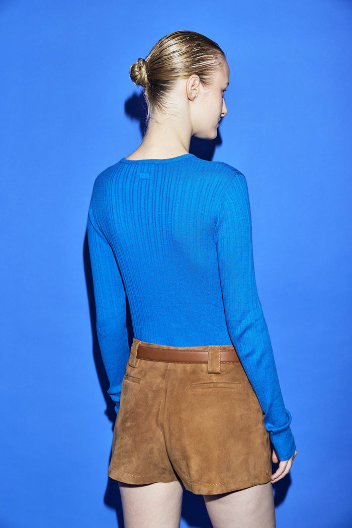 Long Sleeve Ribbed Knit