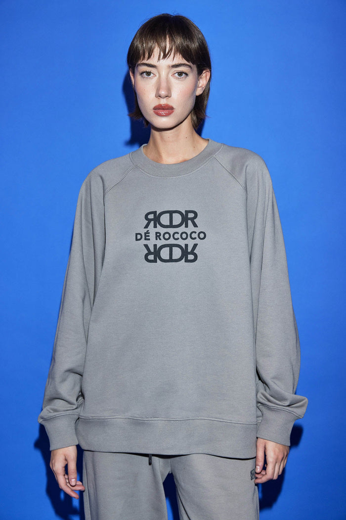 Oversized Flock Fleece Sweatshirt