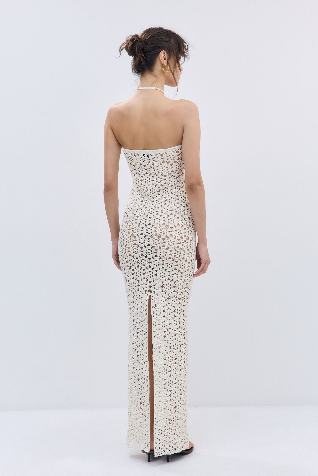 Flower Crochet Maxi Dress
