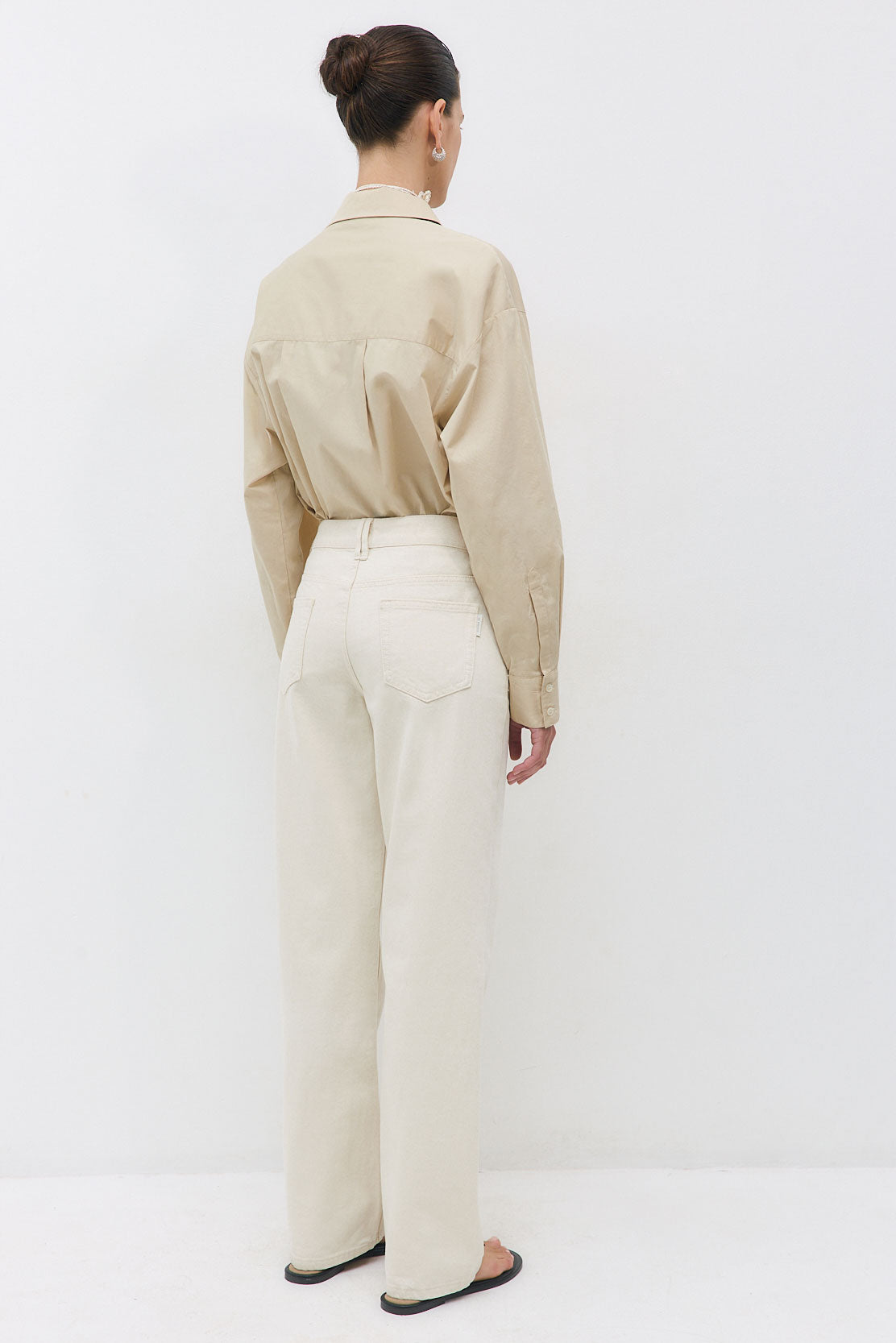 Wide Leg Drill Pants
