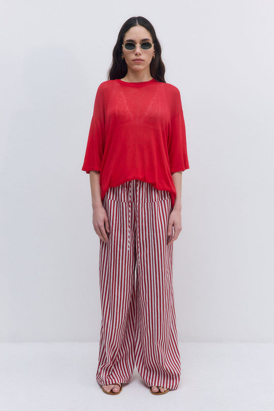 Poplin Wide Leg Pants