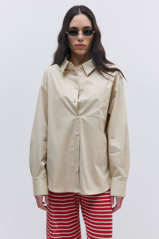 Oversized Poplin Button Down