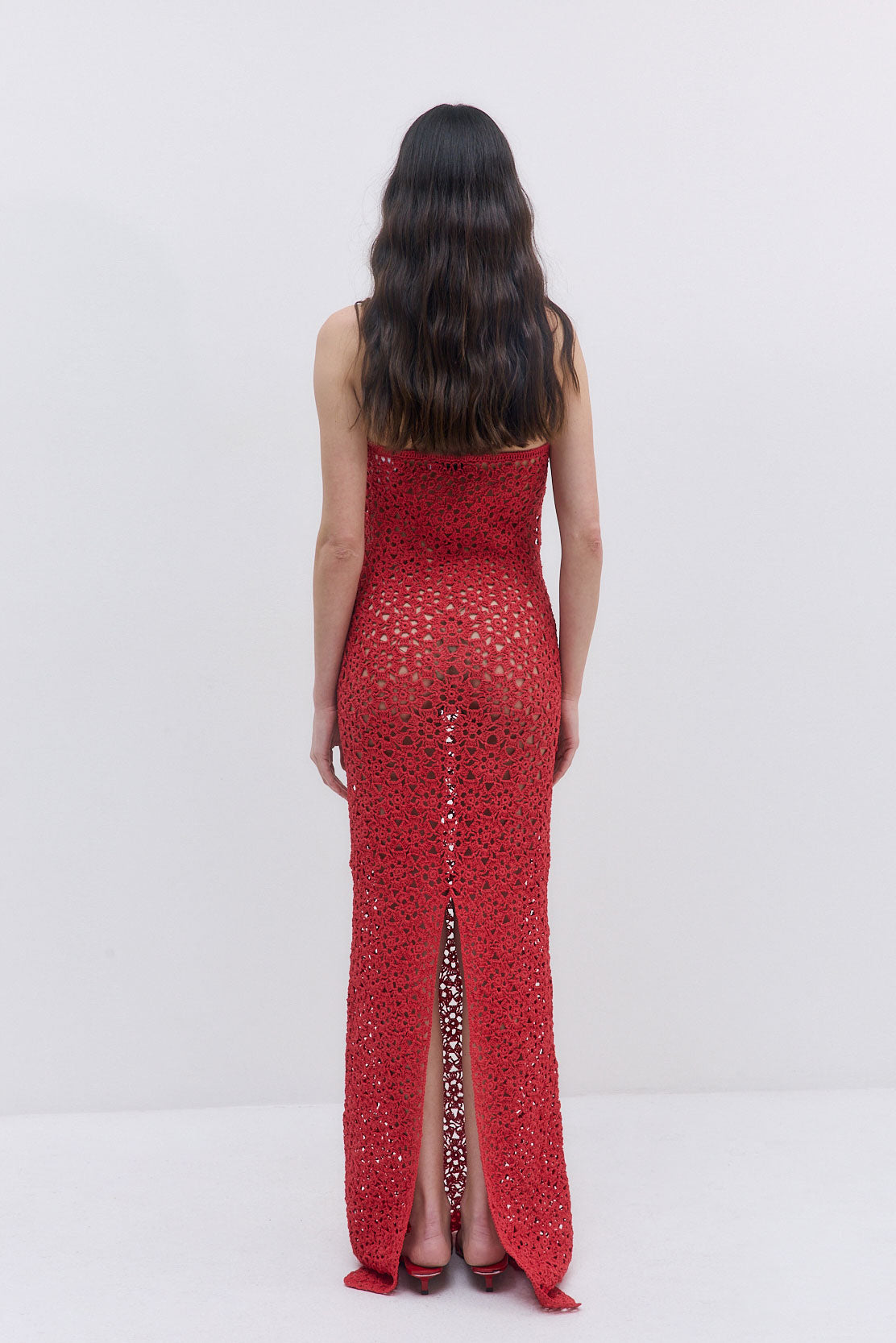 Flower Crochet Maxi Dress