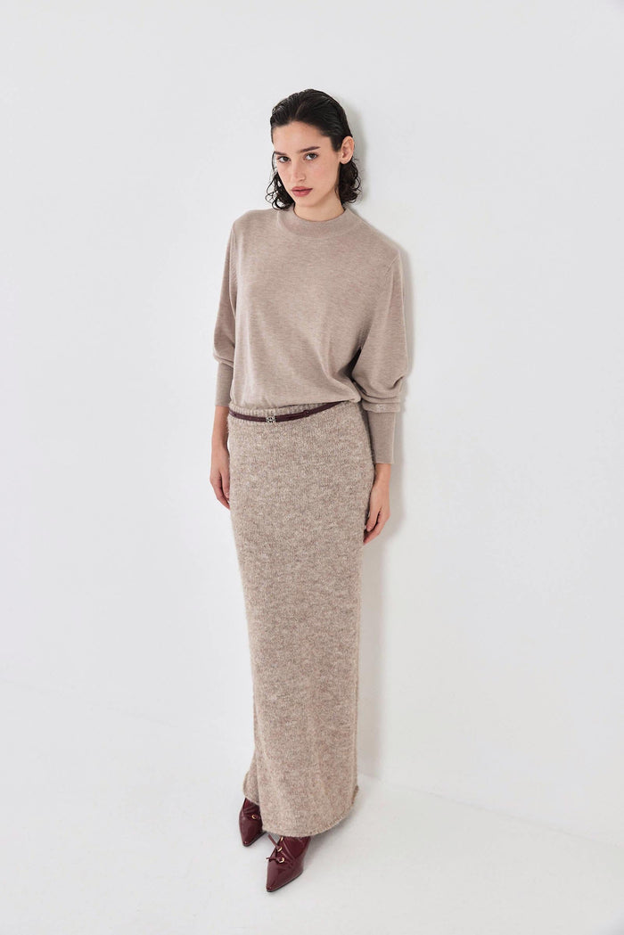 Light Knitted Mockneck