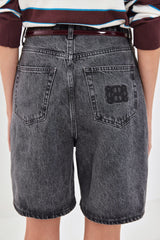 Long Denim Bermuda