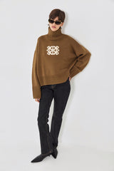 Turtleneck Intarsia Jumper