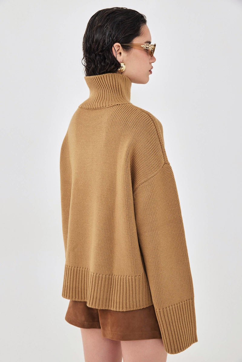 Turtleneck Intarsia Jumper