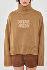 Turtleneck Intarsia Jumper