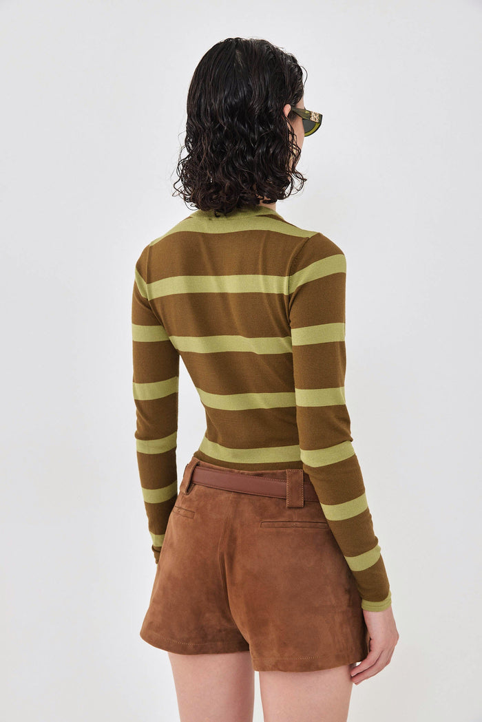 Lightweight Knitted Striped Top