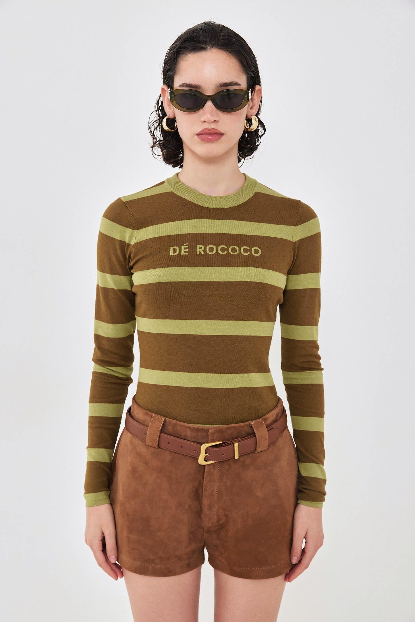Lightweight Knitted Striped Top - Dé Rococo