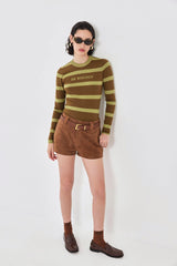 Lightweight Knitted Striped Top