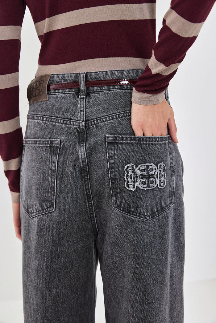 No.12| High Rise Super Wide Denim