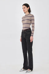 Lightweight Knitted Striped Top