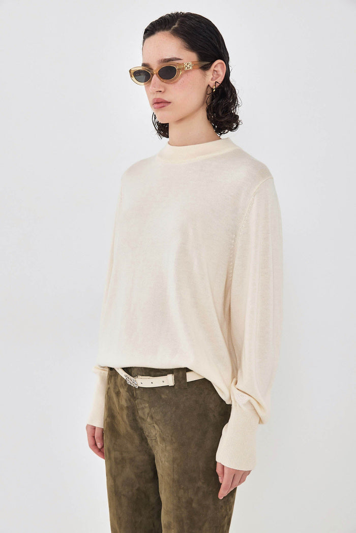 Light Knitted Mockneck