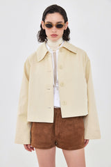 Cropped Trench Coat