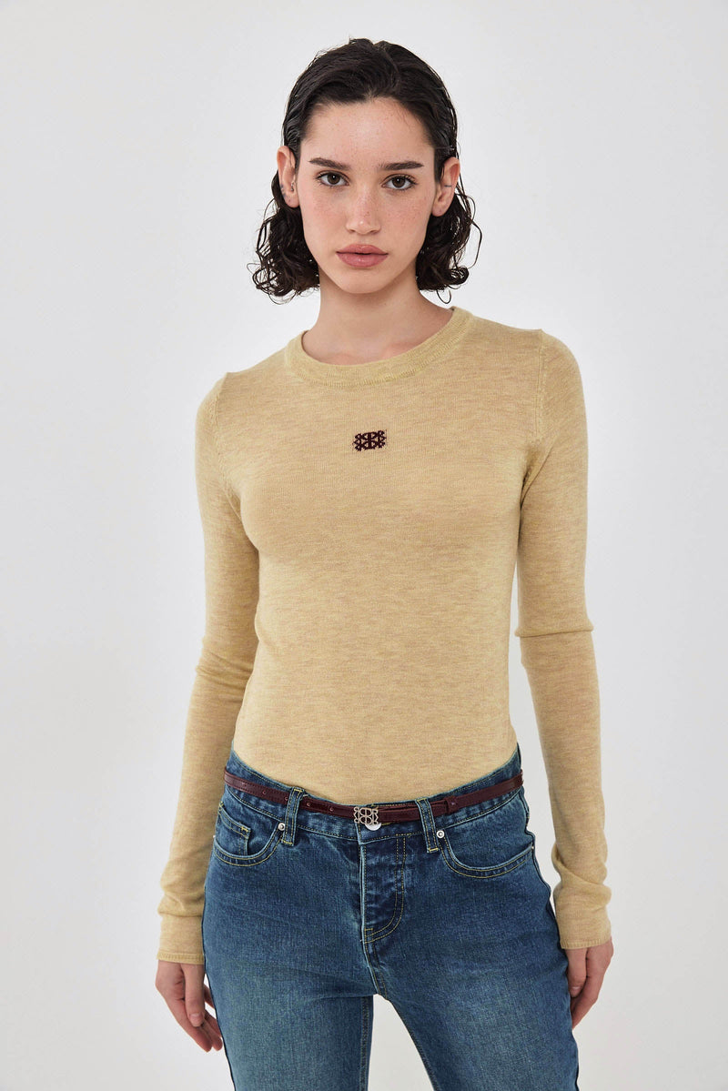 Lightweight Crew Neck Knit