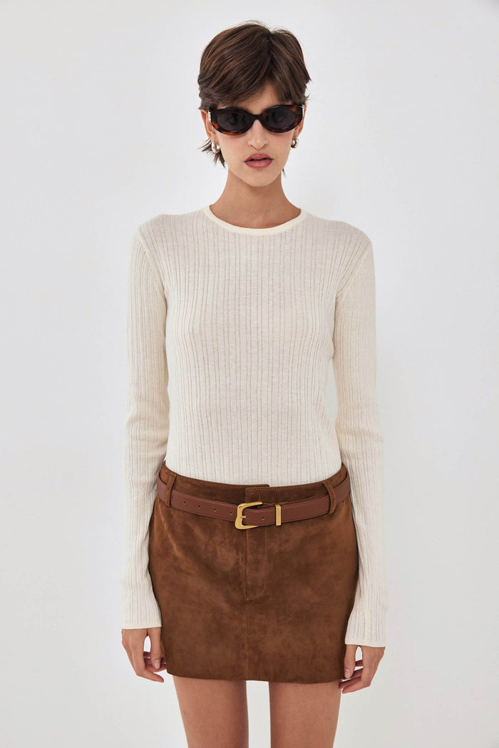 Long Sleeve Ribbed Knit